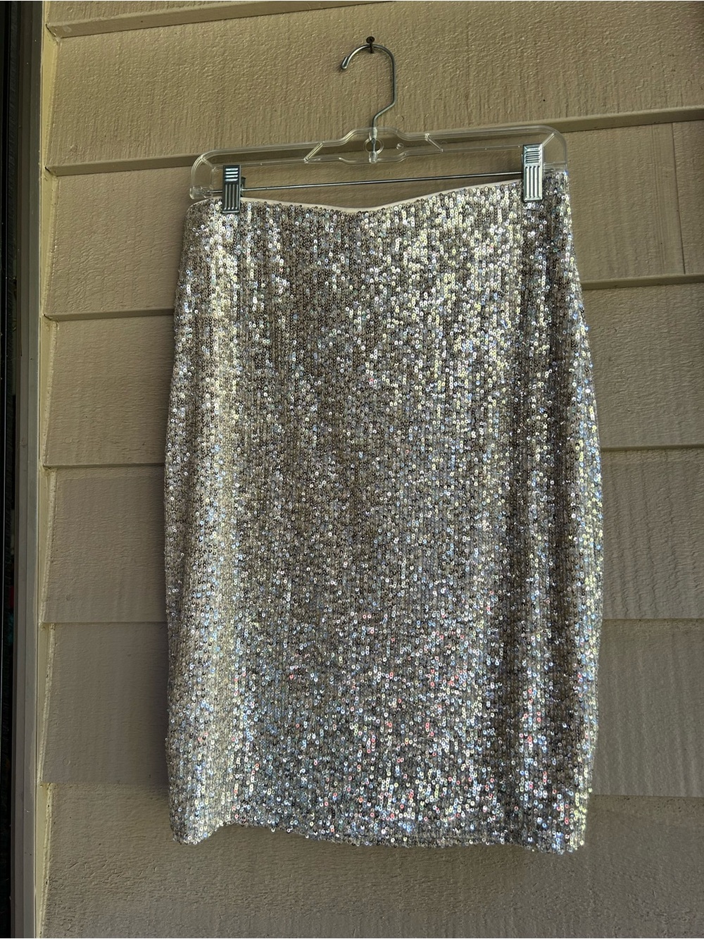 Cable & gauge Siver Sequin  Skirt - Sz S/P